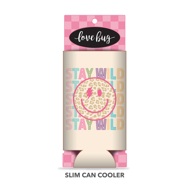 Stay Wild Smile Can Coolers & Accessories - Love Bug Apparel®