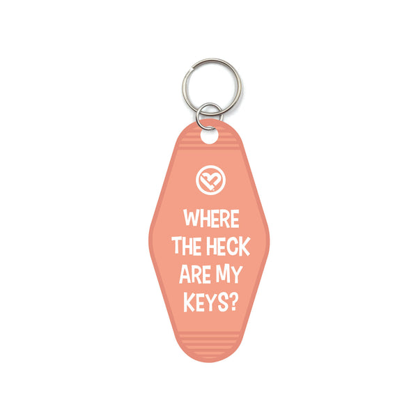 Where Are My Keys Motel Keychain Keychains - Love Bug Apparel®