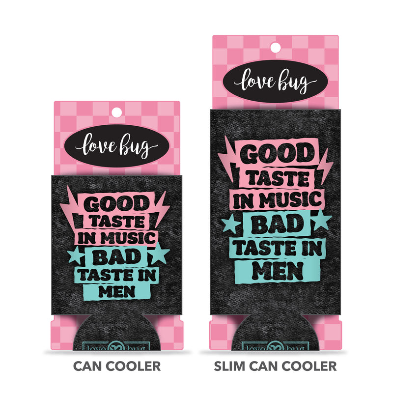 Good Taste in Music Can Cooler Can & Bottle Sleeves - Love Bug Apparel®