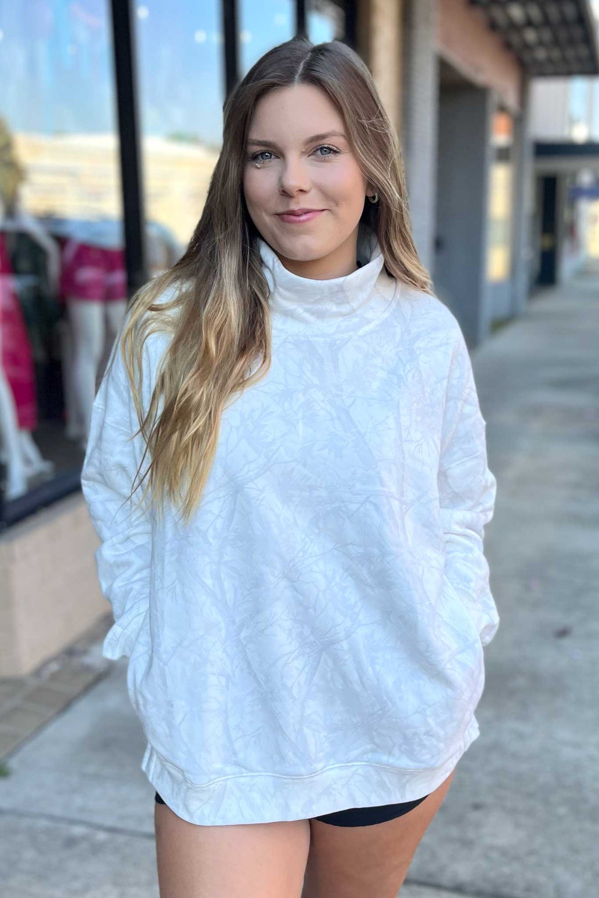 Woodlands Mock Neck Sweatshirt – Love Bug Apparel