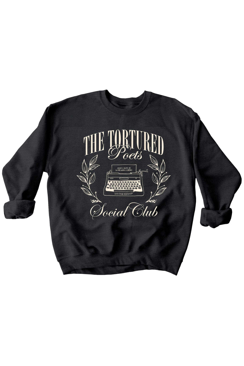 Tortured Poets Social Club Sweatshirt - Love Bug Apparel®