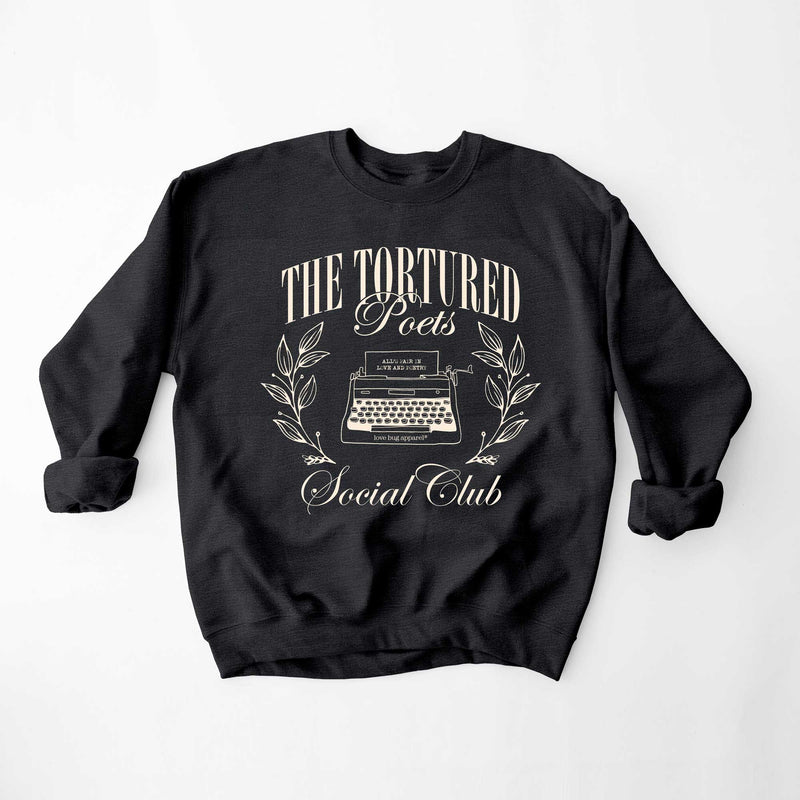 Tortured Poets Social Club Sweatshirt - Love Bug Apparel®