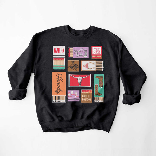 Cowboy Match Box Sweatshirt