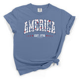 America Floral Fill T-Shirt - Love Bug Apparel®