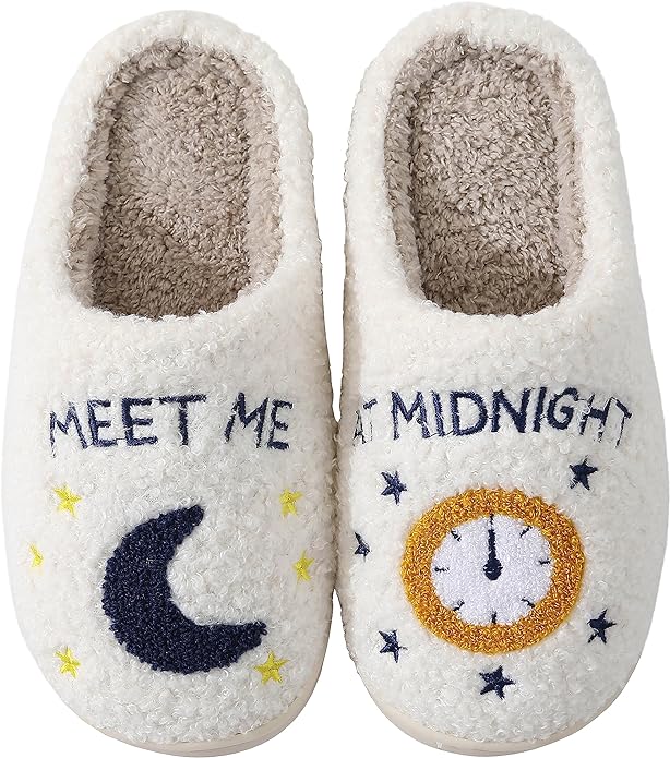 Meet Me @ Midnight Sherpa Slippers- Love Bug Apparel