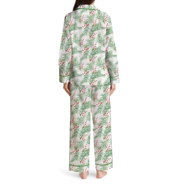 Christmas Holly Pajamas Pajamas - Love Bug Apparel®