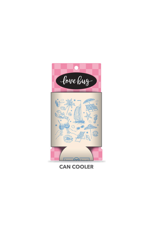 Beach Collage Can Cooler Can & Bottle Sleeves - Love Bug Apparel®