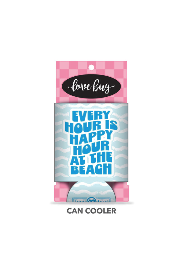 Happy Hour At The Beach Can Cooler Can & Bottle Sleeves - Love Bug Apparel®