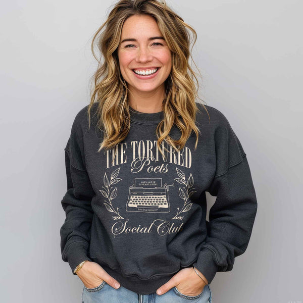 Tortured Poets Social Club Sweatshirt - Love Bug Apparel®