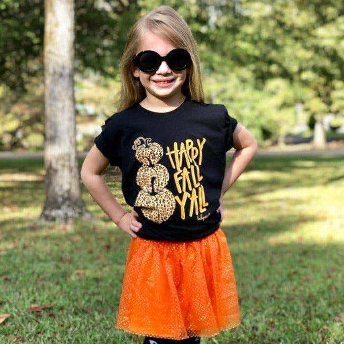 Kid's Leopard Pumpkins Shirts - Love Bug Apparel®