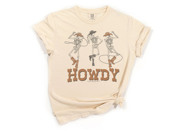 Howdy Skeletons Oversized Tees & Shirts - Love Bug Apparel®