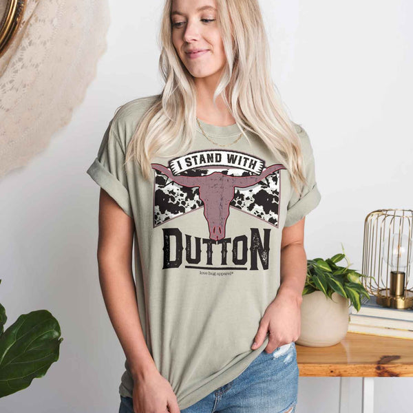 Stand With Dutton Oversized Tee Shirts & Tops - Love Bug Apparel®