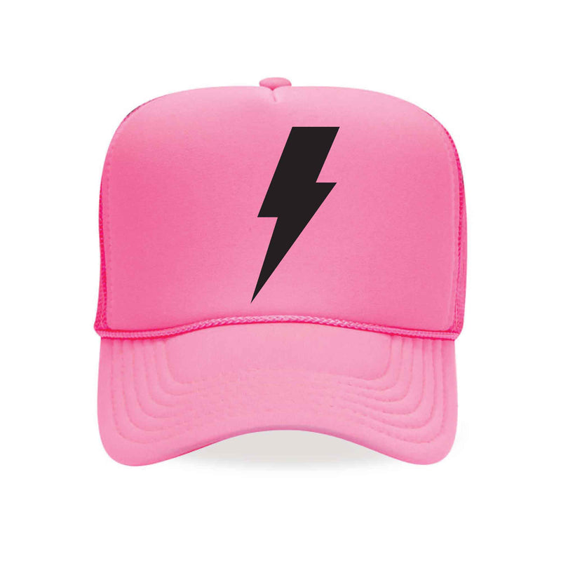 Bolt Pink Trucker Hat Apparel & Accessories - Love Bug Apparel®