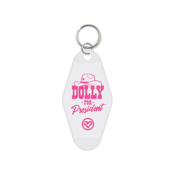 Dolly For President Motel Keychain & Accessories - Love Bug Apparel®