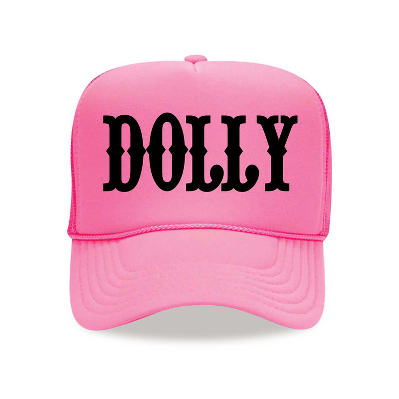 DOLLY Pink Trucker Hat Apparel & Accessories - Love Bug Apparel®