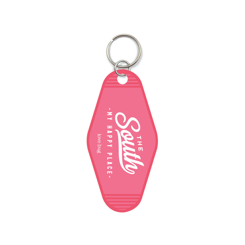 The South Is My Happy Place Motel Keychains & Accessories - Love Bug Apparel®