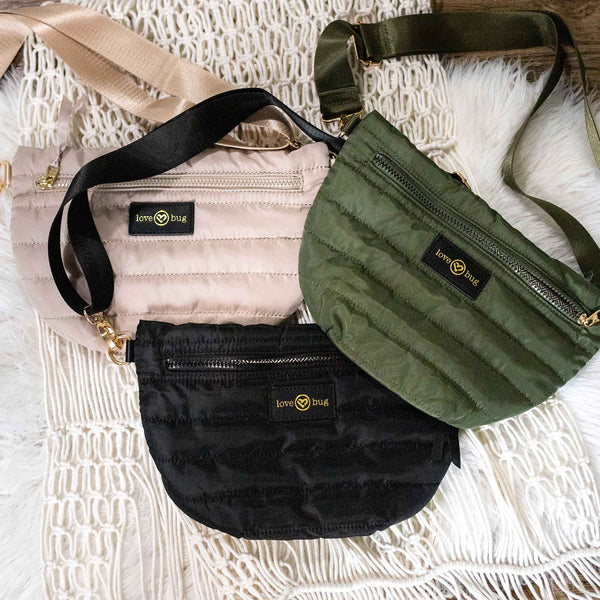 Camilla Quilted Cross-Body Sling Handbags - Love Bug Apparel®