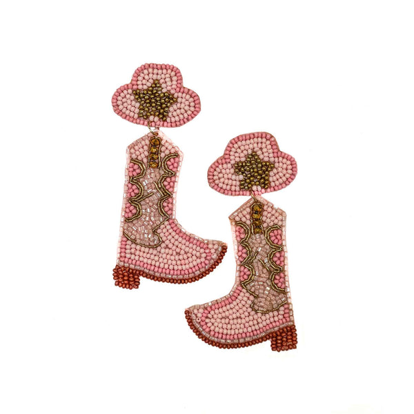 Cowboy Boots Beaded Earrings and Jewelry - Love Bug Apparel®