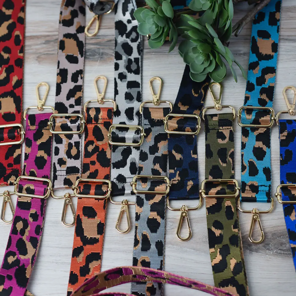 Leopard Guitar Bag Strap 1.5