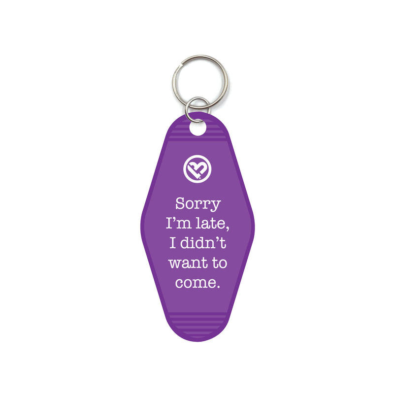Sorry I'm Late Motel Keychain & Accessories - Love Bug Apparel®