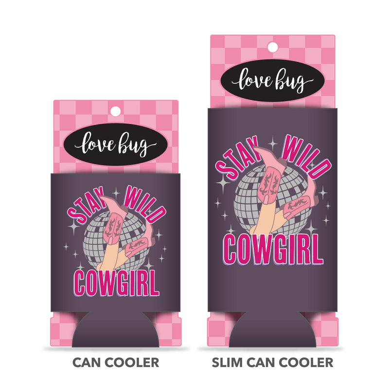 Stay Wild Cowgirl Can Cooler Can & Bottle Sleeves - Love Bug Apparel®